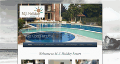 Desktop Screenshot of mjholidayresort.com