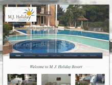 Tablet Screenshot of mjholidayresort.com